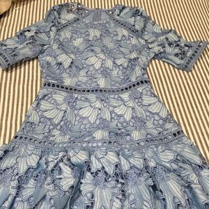 Just Me blue lacey dress